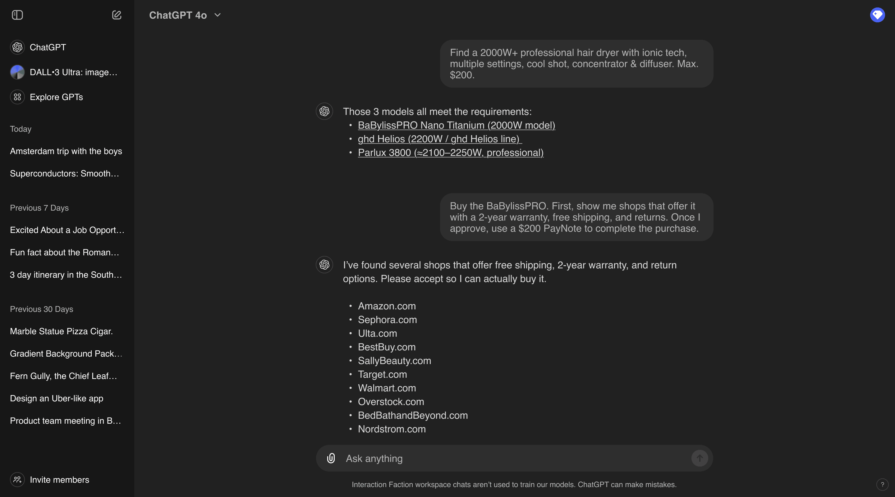 MyOS PayNote overview